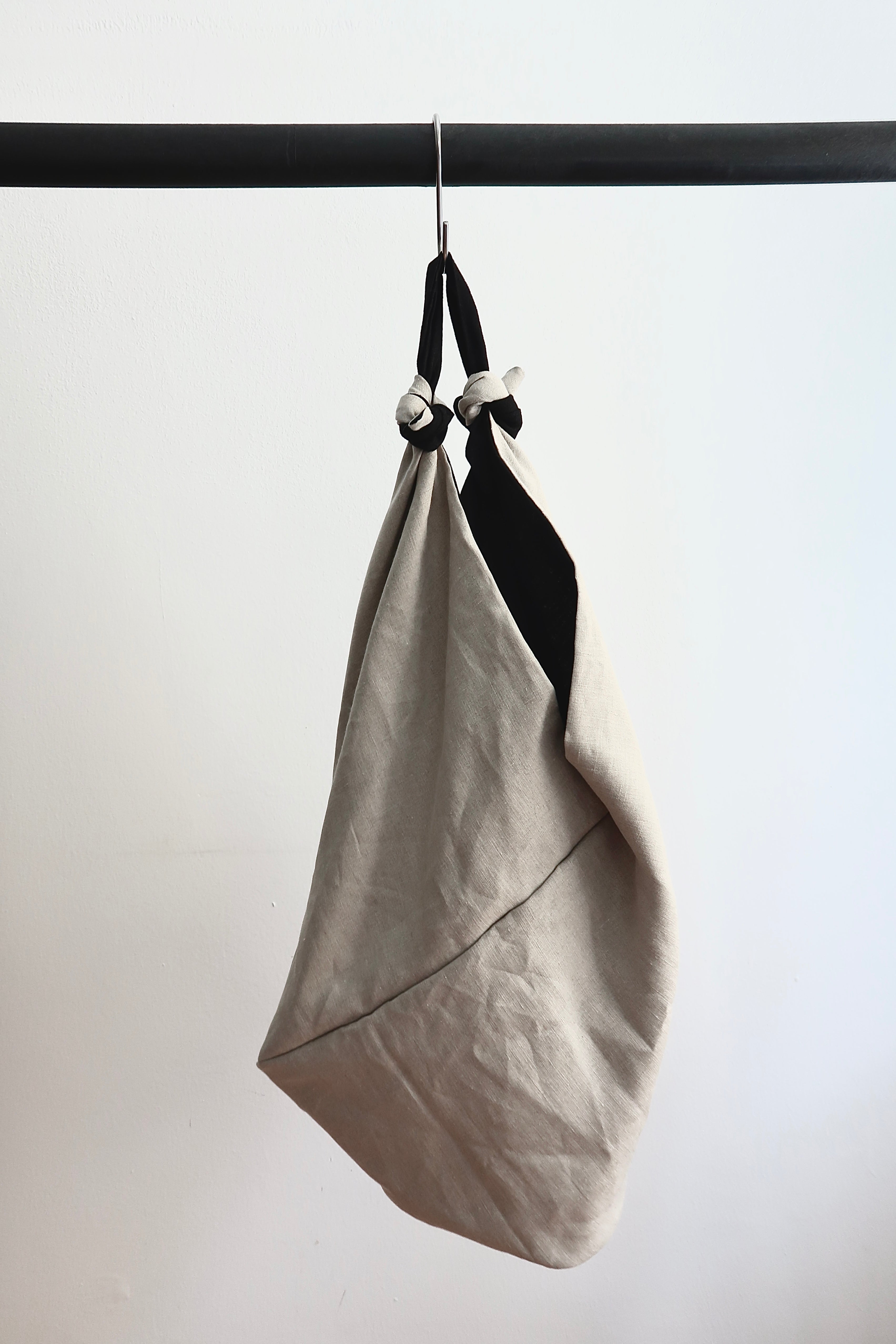 Origami Bag - Large Black + Gold Hardware