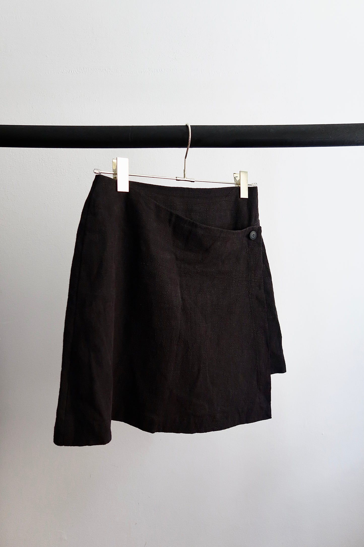 linen asymmetrical skirt