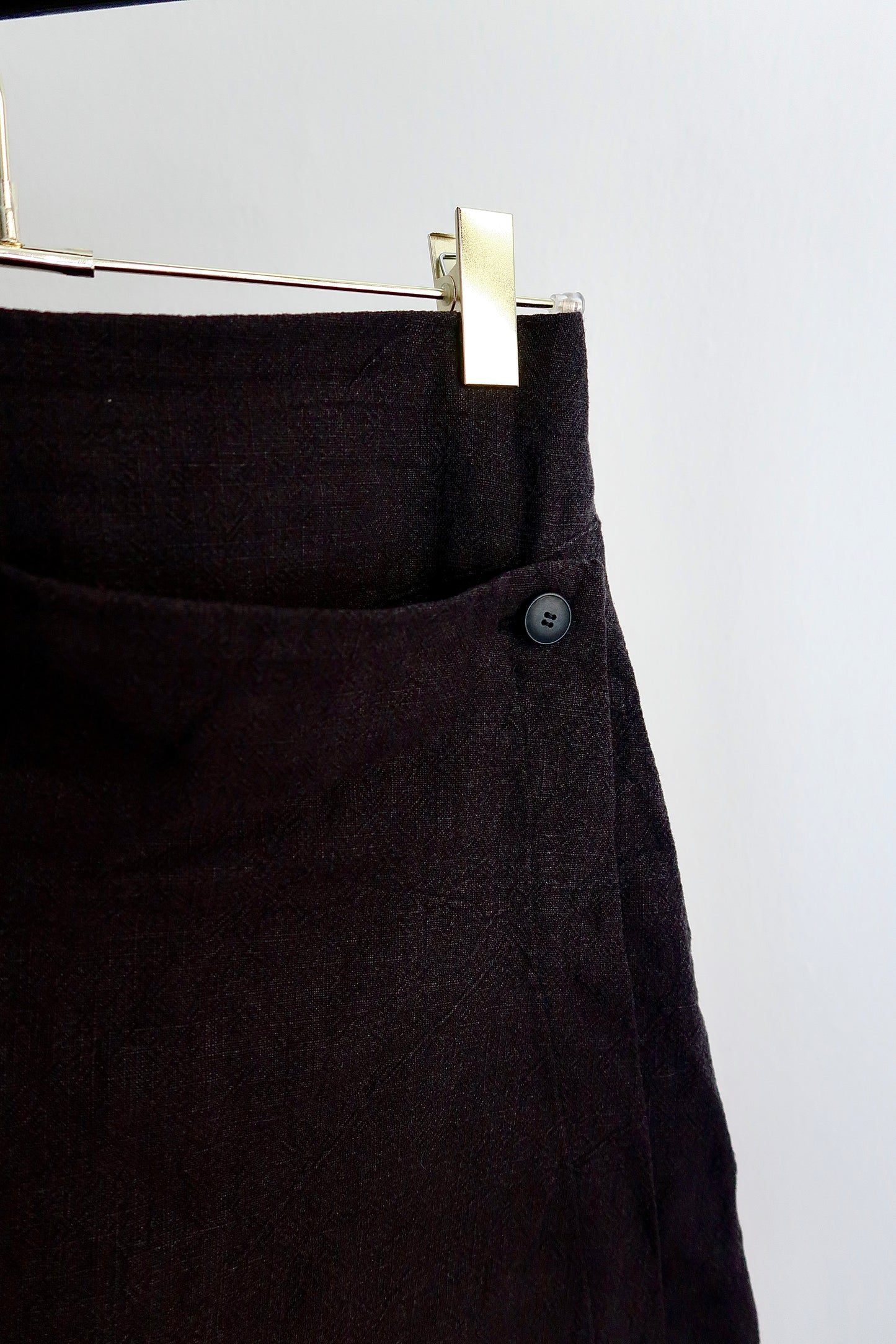 linen asymmetrical skirt
